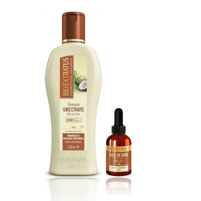Bio Extratus Umectante De Óleo De Coco Shampoo 250ml+Óleo Umectante 40ml