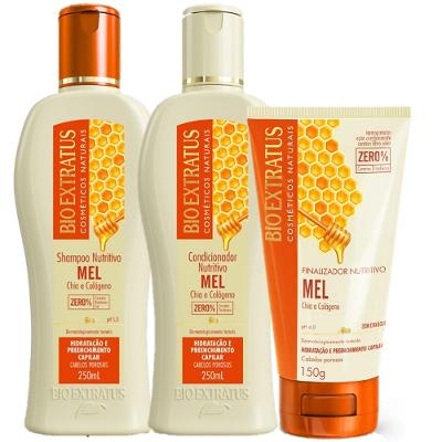 Kit Bio Extratus Mel Home Care Dupla Nutricao e Finalizacao (3 Produtos)