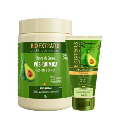 Kit Bio Extratus Pós-Química Banho de Creme G e Finalizador (2 produtos)