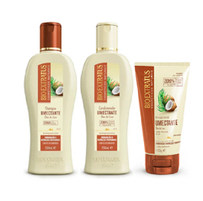 Bio Extratus Umectante Óleo de Coco (Shampoo+Condicionador 250g+Finalizador 150g)
