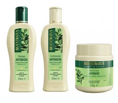 Kit Bio Extratus Antiqueda Jaborandi Duo e Mascara Capilar 250ml