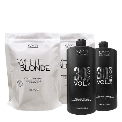 Kit K.Pro White Blonde Ox 30Vol. Extra (4 produtos)