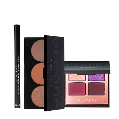 Kit Océane Edition Paleta de Contour + Caneta Line My Eyes e Sombra Night Glam (3 produtos)