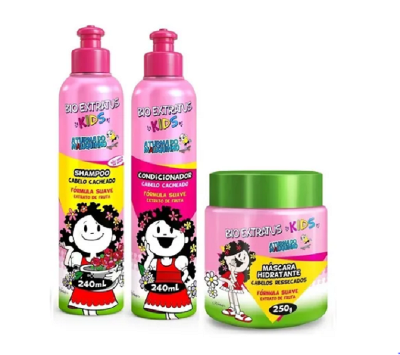 Bio Extratus Kids Cacheados Kit Duo 240ml e Mascara 250g