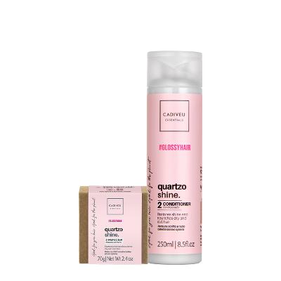 Kit Cadiveu Professional Essentials Quartzo Shine Shampoo Barra e Condicionador (2 produtos)
