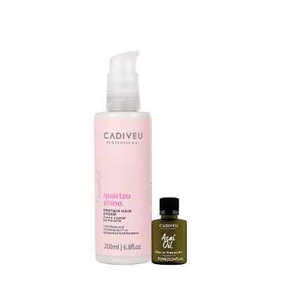 Kit Cadiveu Essentials Quartzo Shine Pré- Shampoo e Açaí Oil (2 produtos)