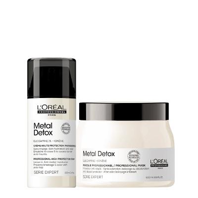 Kit LOréal Professionnel Metal Detox Máscara G e Leave-in (2 produtos)
