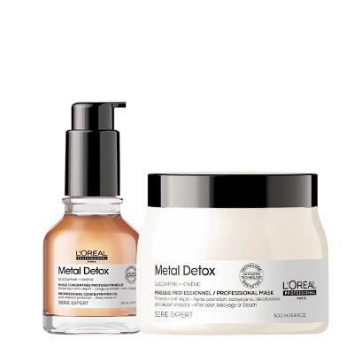 Kit LOréal Professionnel Metal Detox Máscara G e Óleo (2 produtos)