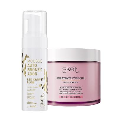 Kit Skelt Red Carpet Glow Hidratante Corporal Urban Mousse (2 produtos)