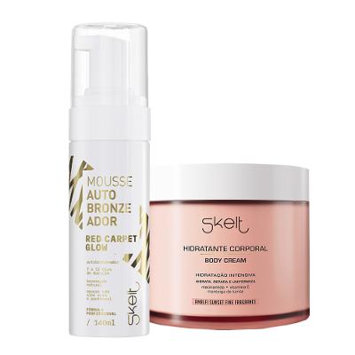 Kit Skelt Red Carpet Glow Hidratante Corporal Amalfi Sunset Mousse (2 produtos)