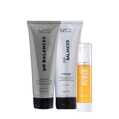 Kit K.Pro pH Balancer Shampoo Acidificante e Power Five Óleo Capilar (3 produtos)