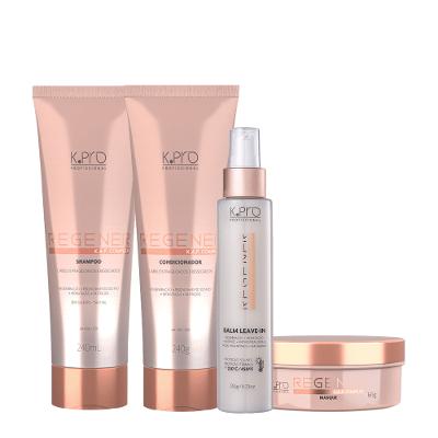 Kit K.Pro Profissional Regenér Shampoo Condicionador Máscara e Leave-in (4 produtos)