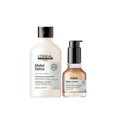 Kit L'Oréal Professionnel Metal Detox Huile e Shampoo (2 produtos)