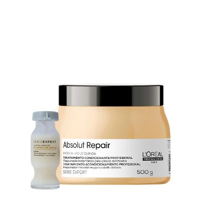 Kit L'Oréal Professionnel Serie Expert Absolut Repair Gold Máscara G e Power Repair (2 produtos)