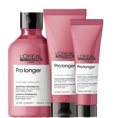 Kit L'Oréal Professionnel Serie Expert Pro Longer Home Care Duo  + Leave-in 150ml (3 Produtos)