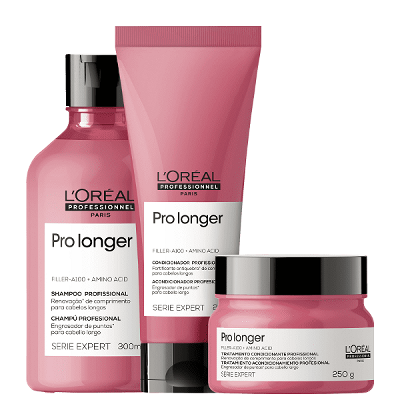 Kit L'Oréal Professionnel Serie Expert Pro Longer Home Care Duo + Máscara 250g (3 Produtos)