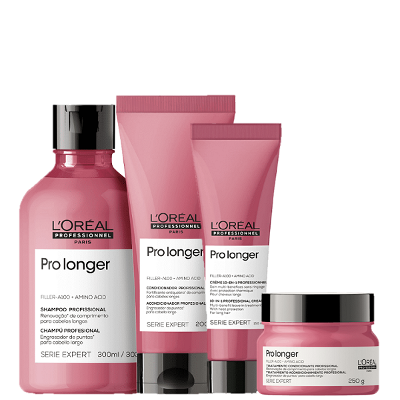 Kit L'Oréal Professionnel Serie Expert Pro Longer Home Care Duo + Leave-In 150ml + Máscara 250g (4 Produtos)
