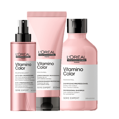 Kit L'Oréal Professionnel Vitamino Color Home Care Duo + Leave-In 190ml (3 Produtos)