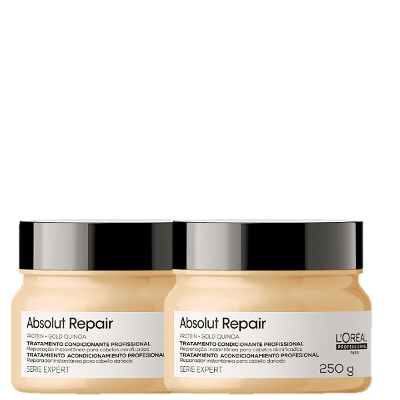 Kit L'Oréal Professionnel Serie Expert Absolut Repair Gold Quinoa Protein - Máscara Capilar 250ml (2 unidades)