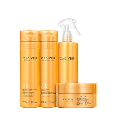 Kit Cadiveu Nutri Glow Shampoo Condicionador Leave-in e Máscara (4 produtos)