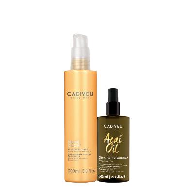 Kit Cadiveu Professional Nutri Glow Booster Fluído de Pré Tratamento e Açaí Oil 60 (2 produtos)