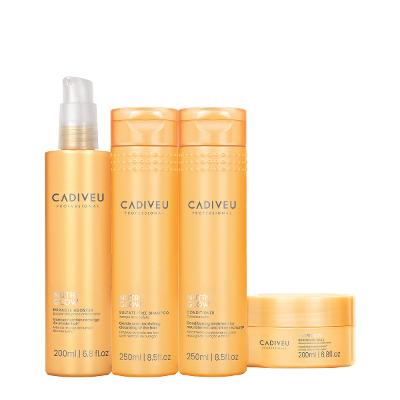Kit Cadiveu Professional Nutri Glow Shampoo Condicionador Máscara P e Booster Fluído de Tratamento (4 produtos)