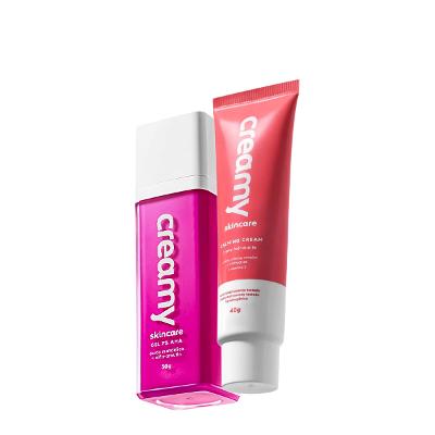 Kit Creamy Ácido Mandélico Gel Antiacne e Calming Cream Hidratante Facial (2 produtos)