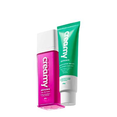 Kit Creamy Ácido Mandélico Gel Antiacne e Creme Reparador (2 produtos)
