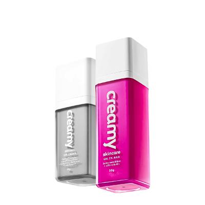 Kit Creamy Ácido Mandélico Gel Antiacne e Eye Cream Creme Antirugas Clareador  (2 produtos)