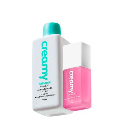 Kit Creamy Ácido Salicílico Solução Tônica Antiacne e Niacinamide B Complex 20% (2 produtos)