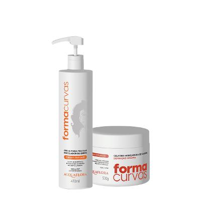 Kit Acquaflora Forma Curvas Creme de Pentear Ondas e Gelatina Intensa (2 produtos)