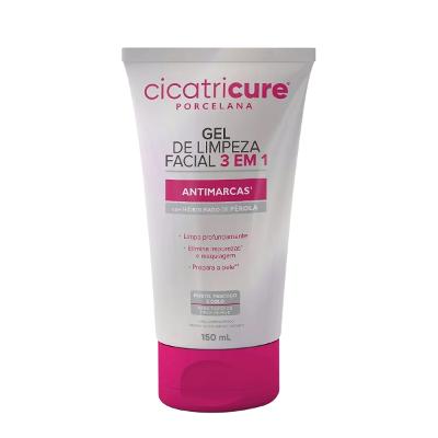 Cicatricure Porcelana Antimarcas 3 em 1 - Gel de Limpeza 150ml
