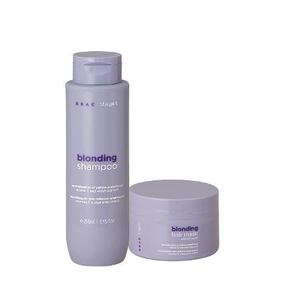Kit Braé Stages Blonding Shampoo Máscara (2 produtos)