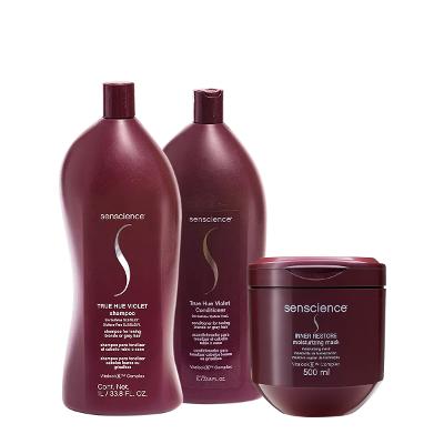 Kit Senscience True Hue Violet Inner Restore Salon Total (3 produtos)