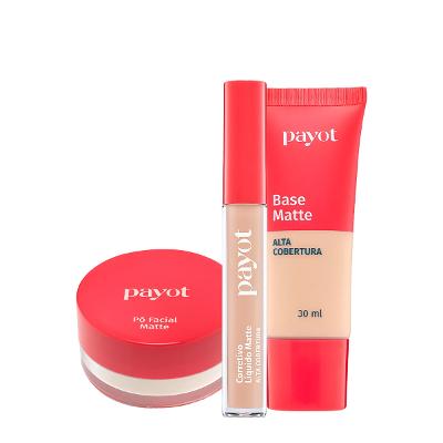 Kit Payot Alta Cobertura Pó Solto e Base Corretivo (3 produtos)