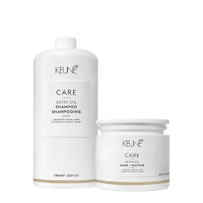 Kit Keune Care Satin Oil Shampoo Máscara 200 (2 produtos)