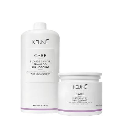 Kit Keune Care Blonde Savior Shampoo Máscara 200 (2 produtos)