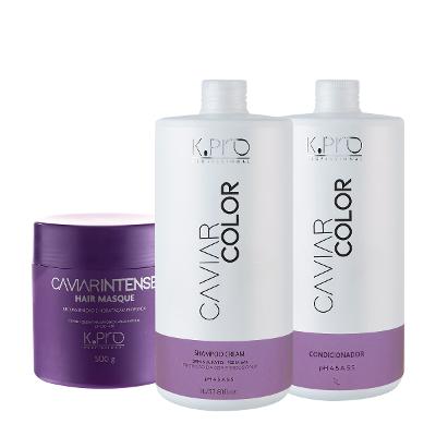 Kit K.Pro Professional Caviar Color Shampoo Condicionador e Máscara (3 produtos)