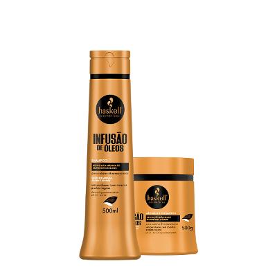 Kit Haskell Infusão de Óleos Shampoo e Máscara G (2 produtos)