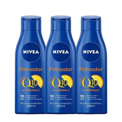 Kit Nivea Firmador Q10 Vitamina C Hidratante Corporal (3 unidades)