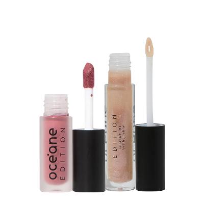 Kit Océane Edition Color My Lips Hype Rosa e Glossy Me Glazed (2 produtos)
