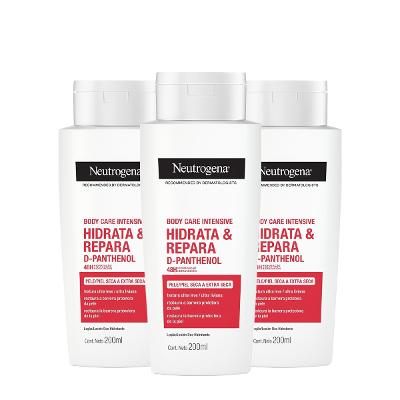Kit Neutrogena Body Care Intensive Hidrata & Repara Hidratante Corporal (3 unidades)