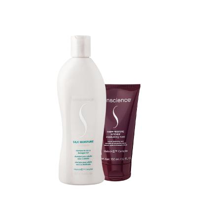 Kit Senscience Silk Moisture Intensif Shampoo Máscara (2 produtos)