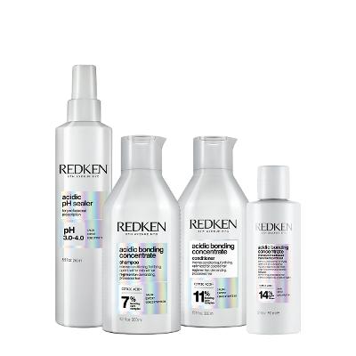 Kit Redken Acidic Bonding Concentrate Pré Tratamento Duo (4 produtos)