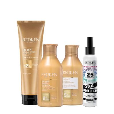 Kit Redken All Soft Home Care Leave-in (4 produtos)