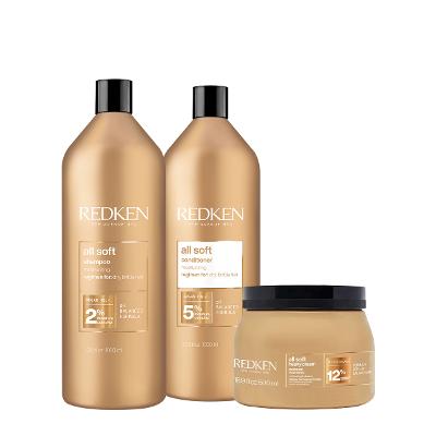 Kit Redken All Soft Salon Total (3 produtos)