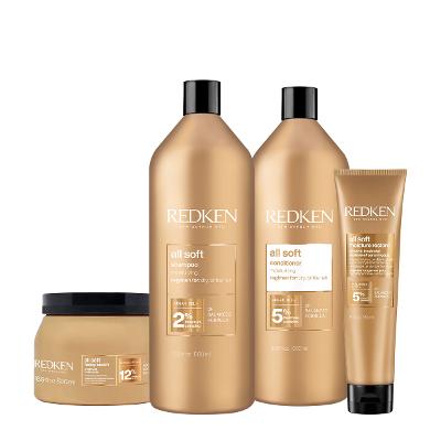 Kit Redken All Soft Salon Total Leave-in (4 produtos)