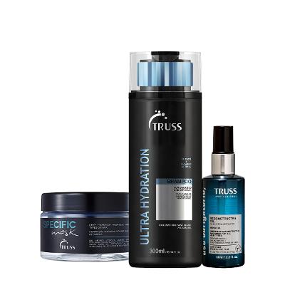 Kit Truss Ultra Hydration Specific Uso Obrigatório Shampoo Máscara Óleo G (3 produtos)