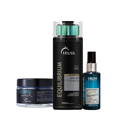 Kit Truss Equilibrium Specific Uso Obrigatório Shampoo Óleo Máscara (3 produtos)