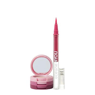 Kit Océane 4you Sombra Rose Sparkle Caneta Delineadora Color Neon Pink (2 produtos)